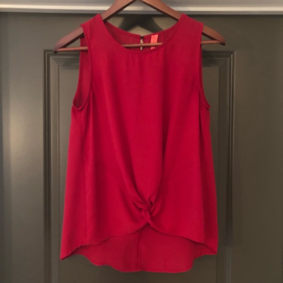 🌺 Eight Sixty Womens Red Blouse Shirt Size S - Picture 4 of 8